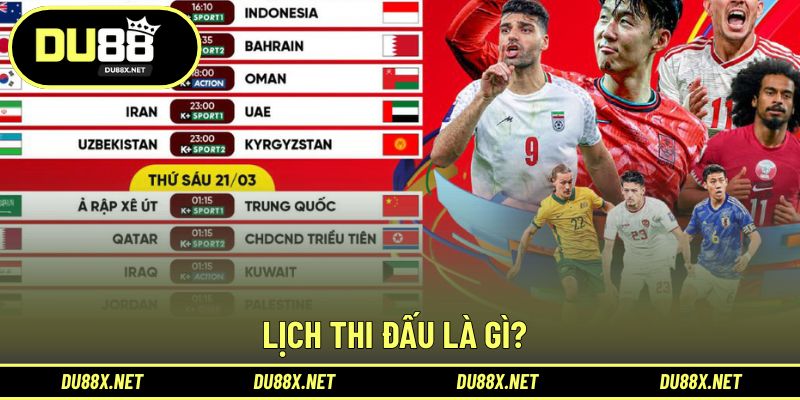 Giới thiệu chuyên mục lịch thông tin trong mỗi giải đấu